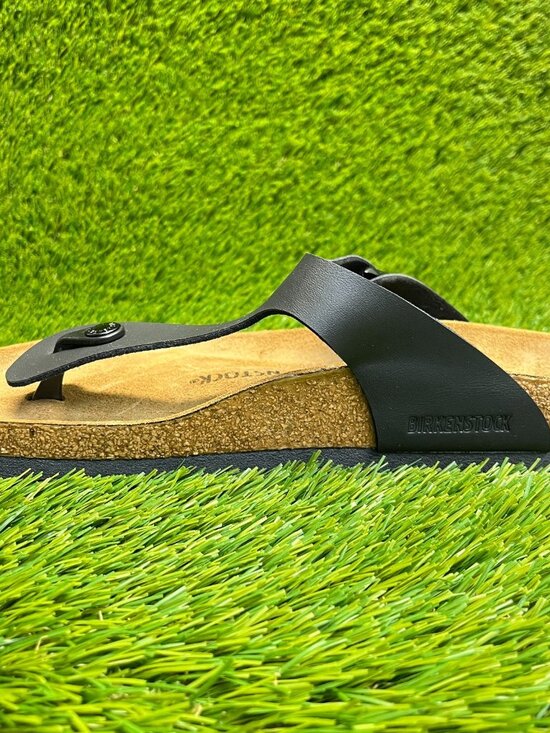Birkenstock Gizeh Birko-Flor Mens Size 9 Black Brown Beach Outdoor Thong Sandals main image 7